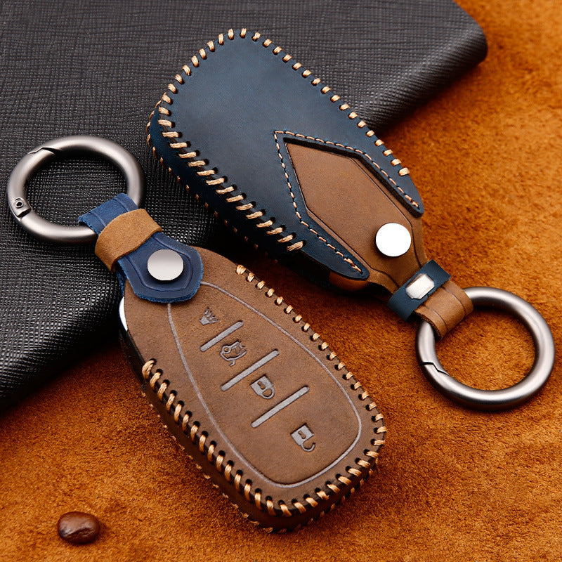 Luxury Leather Car Key Case - Key Model C7