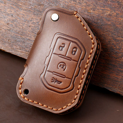 Luxury Leather Car Key Case - Key Model J7