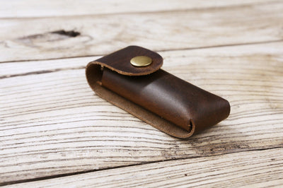 Personalized Leather knife sheath for Swiss Army multitool