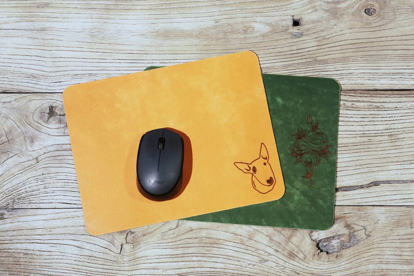 Personalized Leather Mouse Pad Custom Mouse Pad