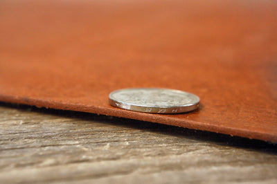 personalized full grain leather desk pad blotter