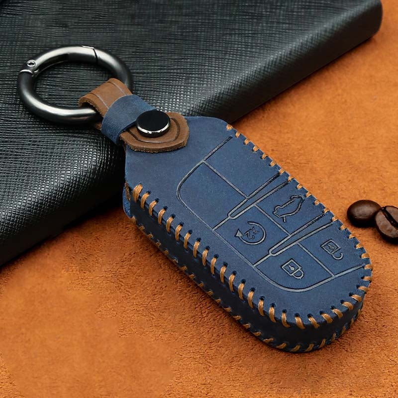 Luxury Leather Car Key Case- Key Model J3