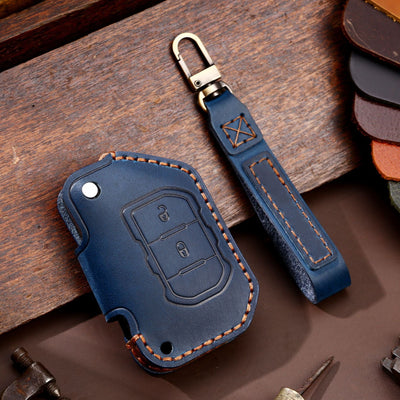 Luxury Leather Car Key Case for - Key Model J6