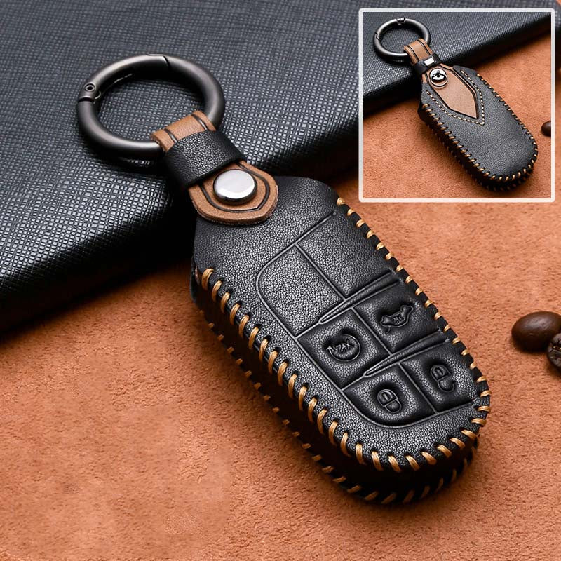 Luxury Leather Car Key Case- Key Model J3