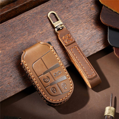 Luxury Leather Car Key Case- Key Model J3