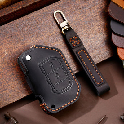 Luxury Leather Car Key Case for - Key Model J6