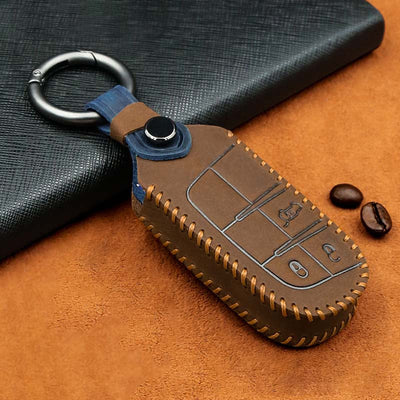 Luxury Leather Car Key Case- Key Model J2