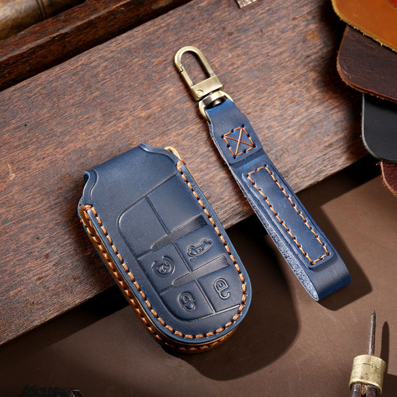 Luxury Leather Car Key Case- Key Model J3