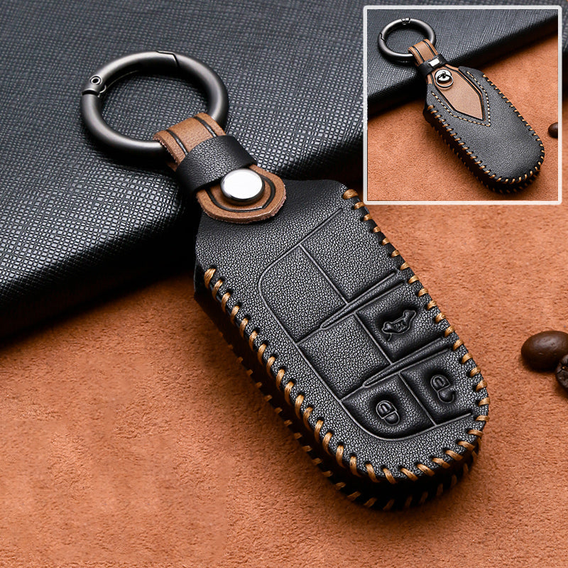 Luxury Leather Car Key Case- Key Model J2