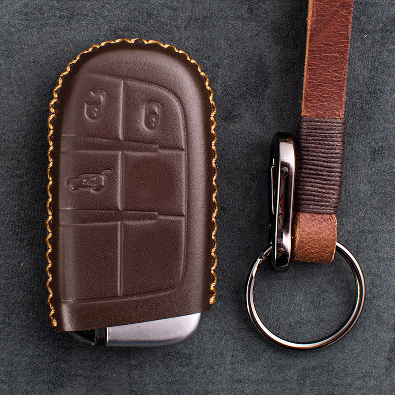 Genuine Leather Car Key Case - Key Model J2