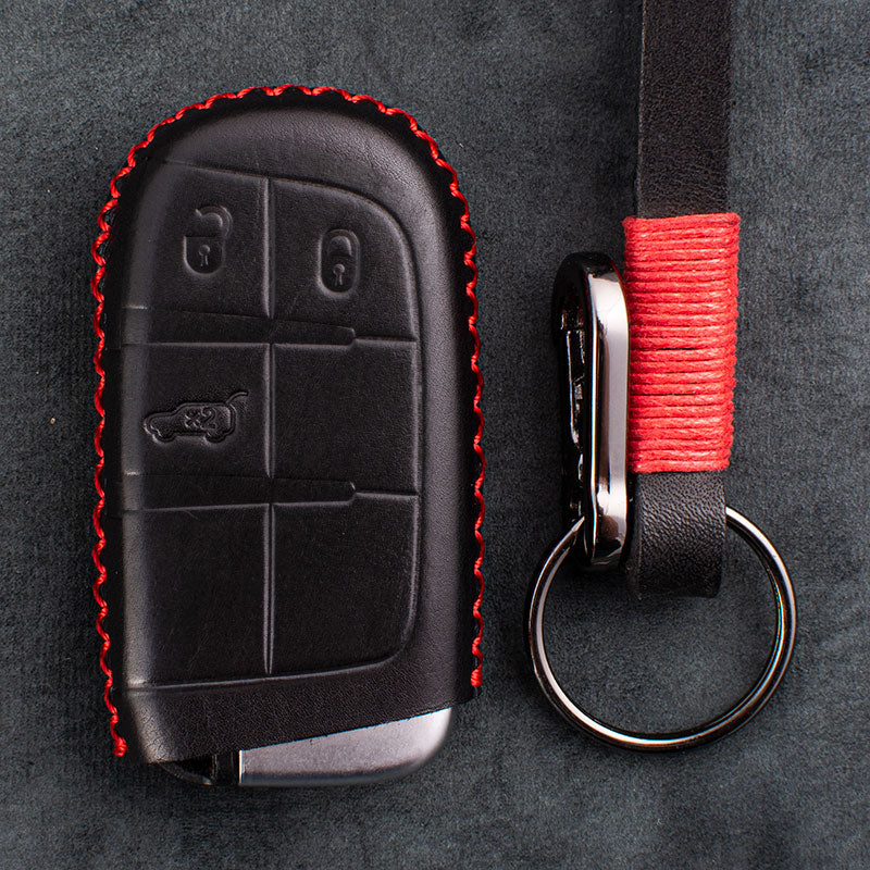 Genuine Leather Car Key Case - Key Model J2