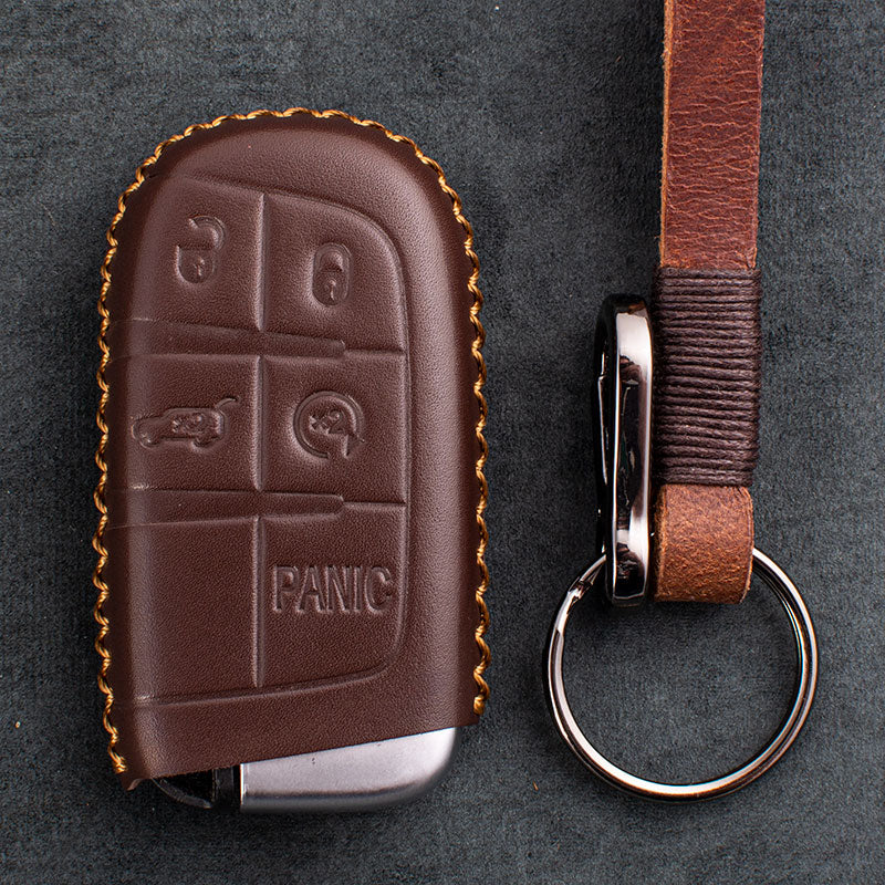 Genuine Leather Car Key Case - Key Model J4